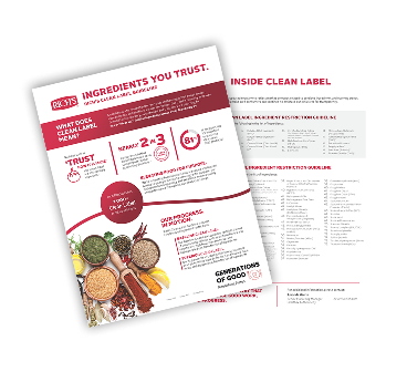 Rich's Clean Label Guidelines